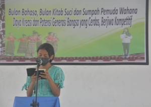 Mengisi Bulan Kitab Suci dan Bulan Bahasa, SMP Negeri Alok Gelar Aneka Lomba